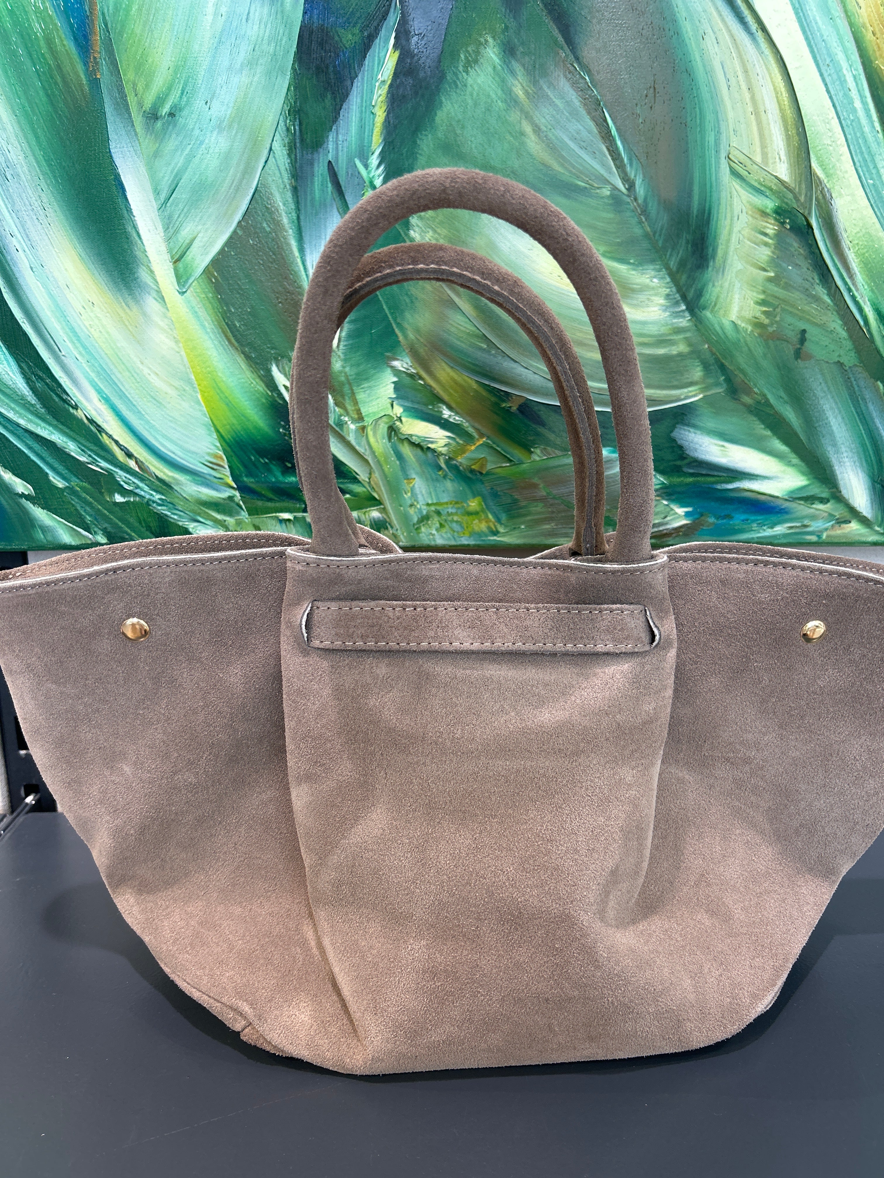 Wildledertasche beige