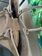 Wildledertasche beige