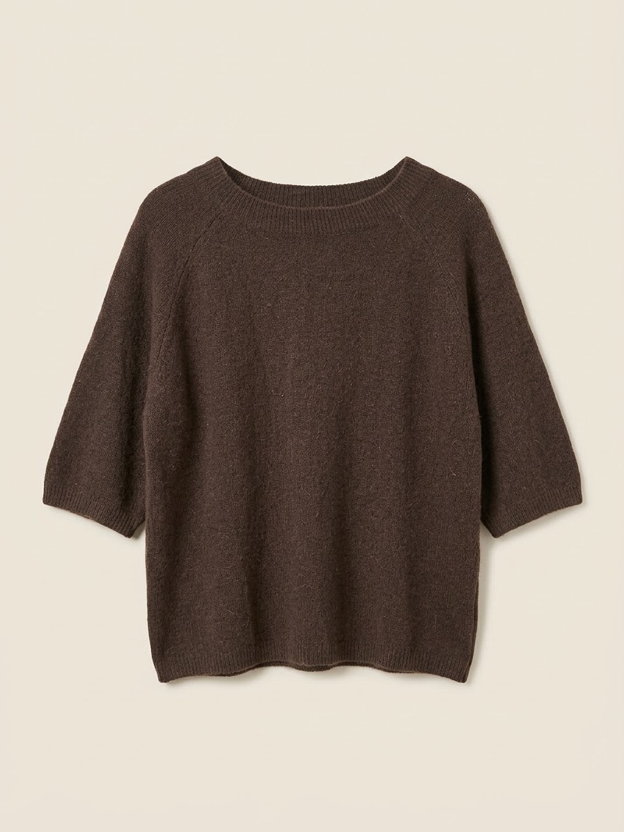 Alpaka Pulli Halbarm