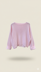 Lässiger Baby Alpaka Krempel Pulli