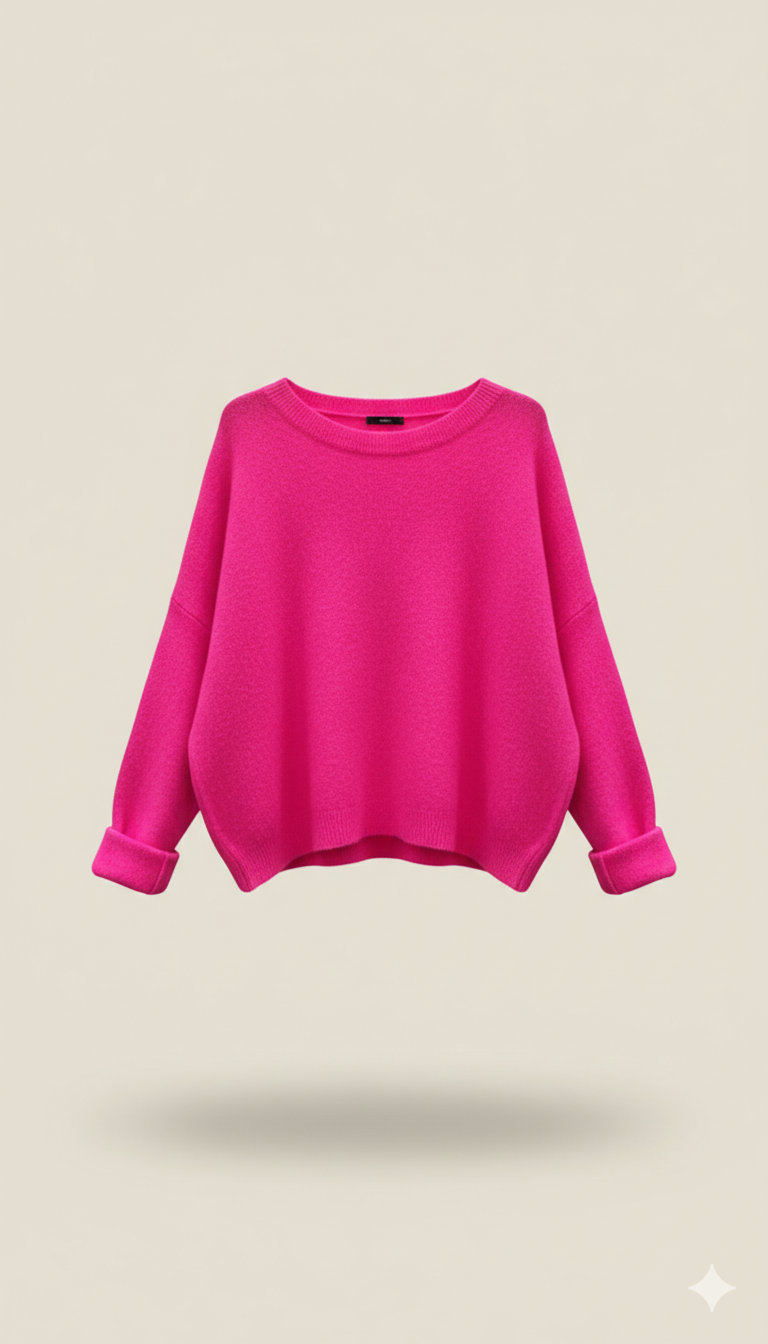 Lässiger Baby Alpaka Krempel Pulli