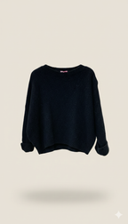 Lässiger Baby Alpaka Krempel Pulli