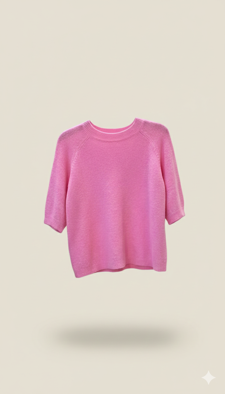 Alpaka Pulli Halbarm