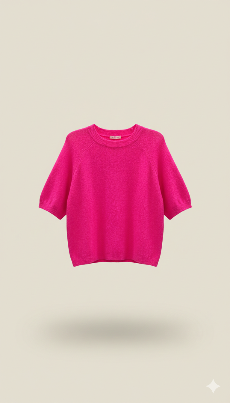 Alpaka Pulli Halbarm