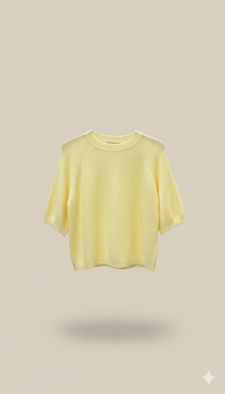 Alpaka Pulli Halbarm