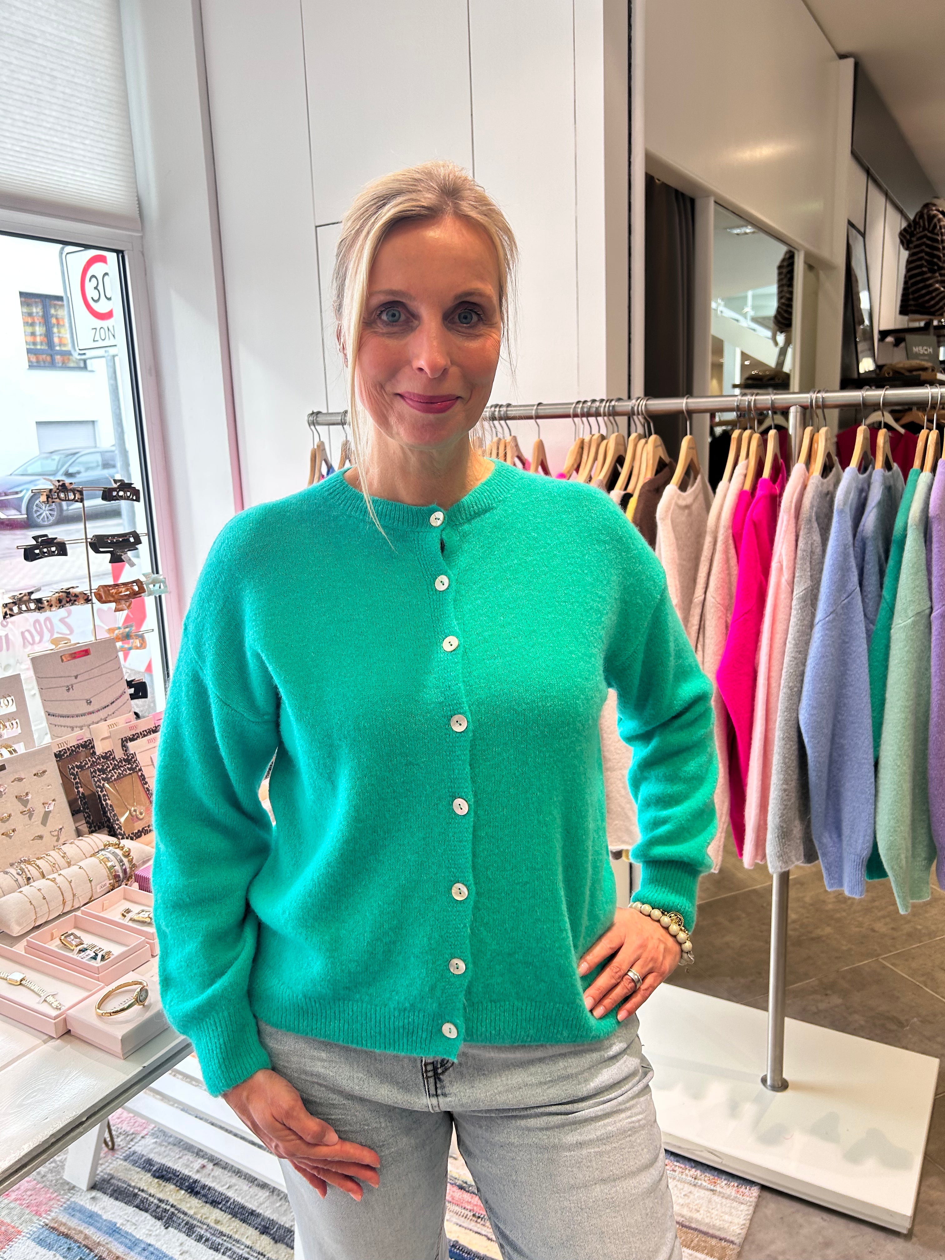 Baby Alpaka Strickjacke