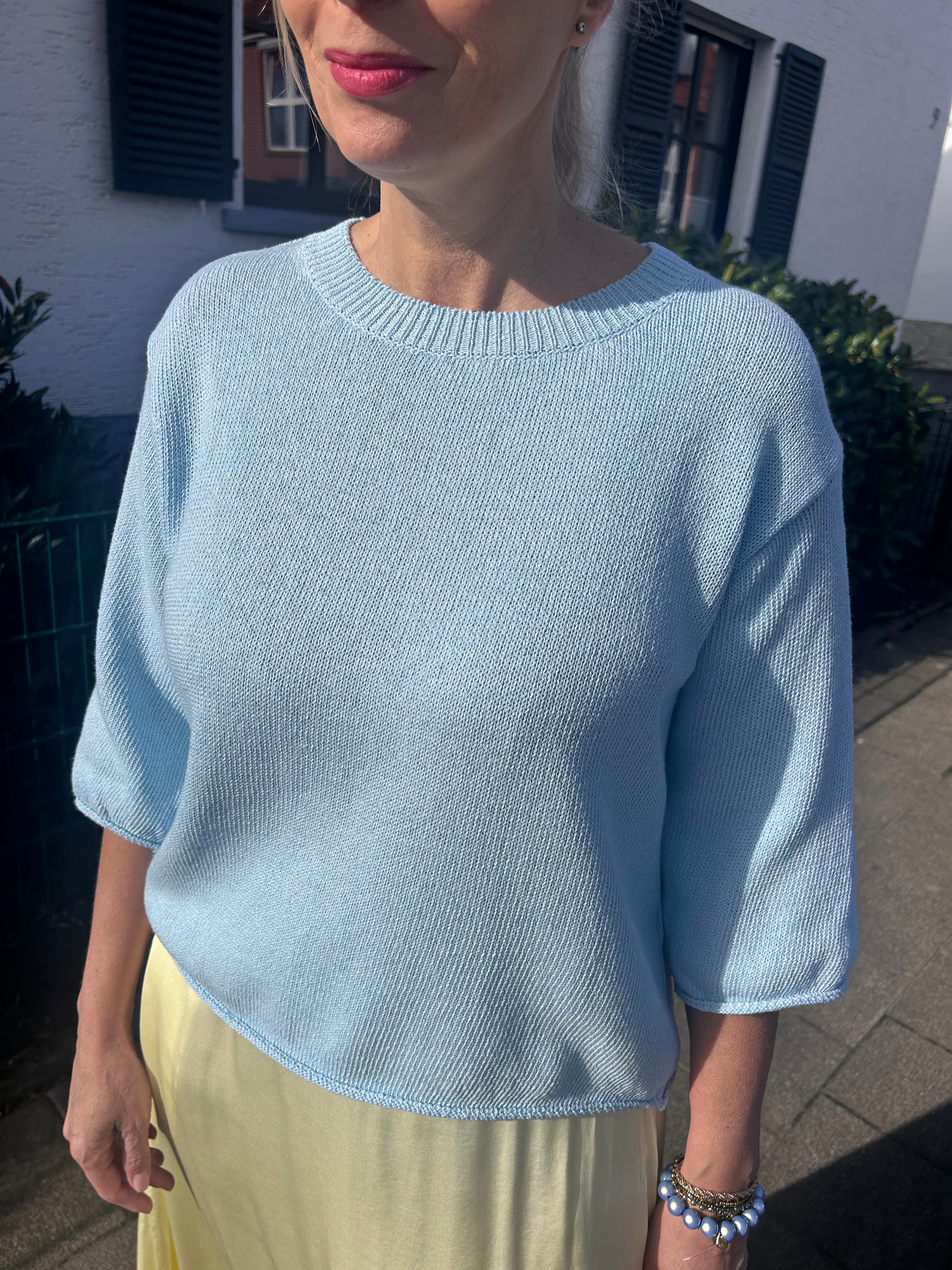 Baumwoll Pulli Kurzarm