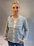 Strickjacke mit Streifen
