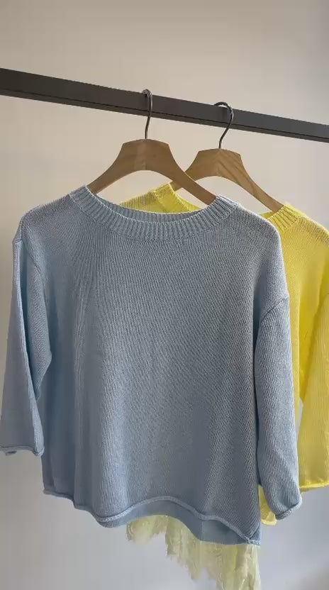 Baumwoll Pulli Kurzarm