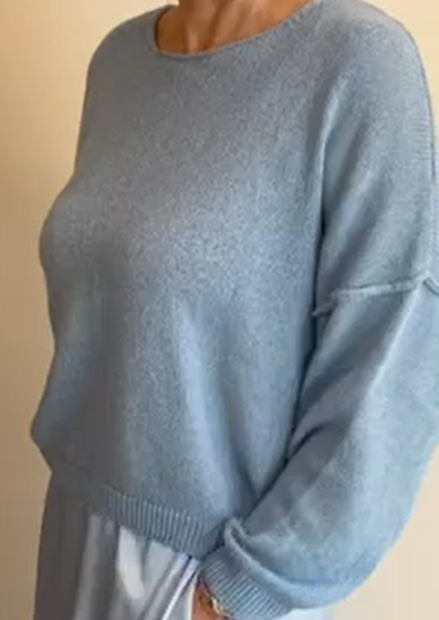 Baumwoll Pulli mit Naht